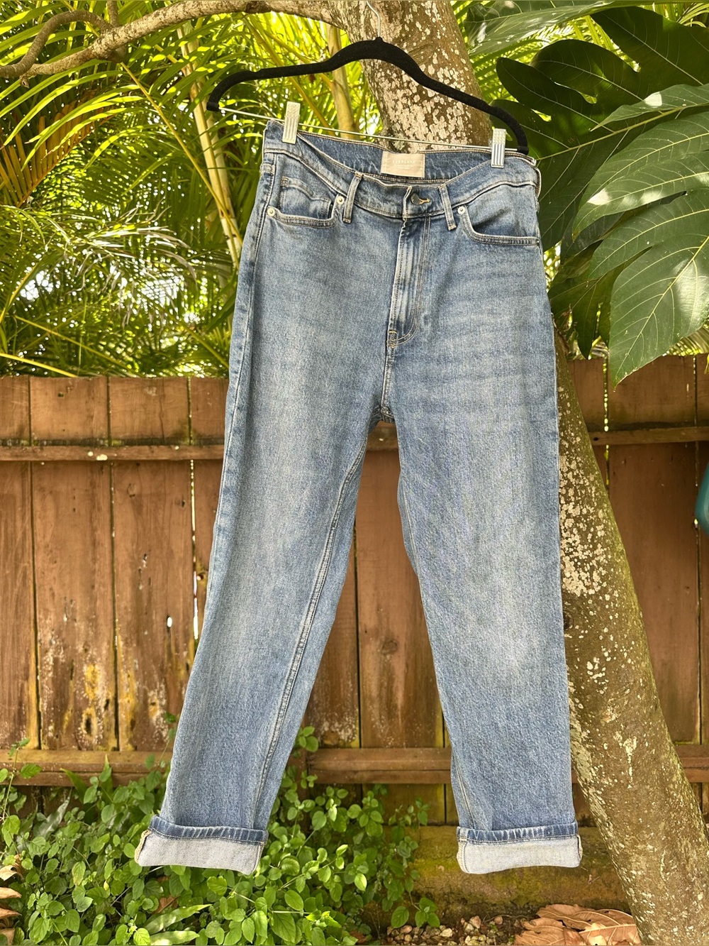 Everlane Original Cheeky Jean Organic Cotton Cropped Size 28
